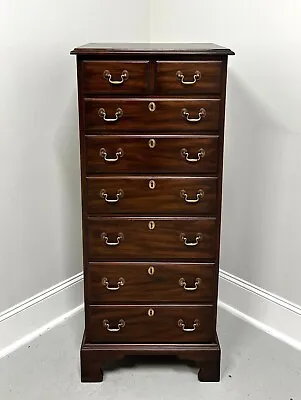 HENKEL HARRIS 155 29 Solid Mahogany Chippendale Semainier Lingerie Chest • $1695