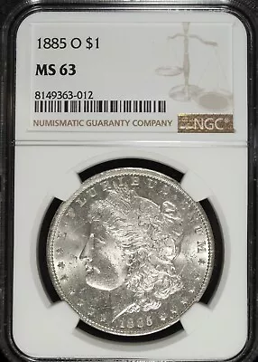 1885 O NGC MS 63 Morgan Silver Dollar ☆☆ Great Collectible ☆☆ 012 • $69.89