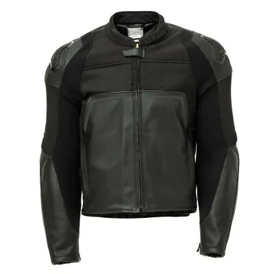 Genuine Yamaha MT Ultra Men's Leather Motorcycle Jacket Black Made By SPIDI • £459.99