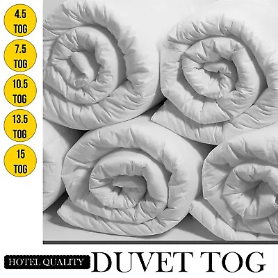 Anti-Allergy Duvet Quilt Soft Comforter Bedding Hotel Quality Duvets Double King • £10.99