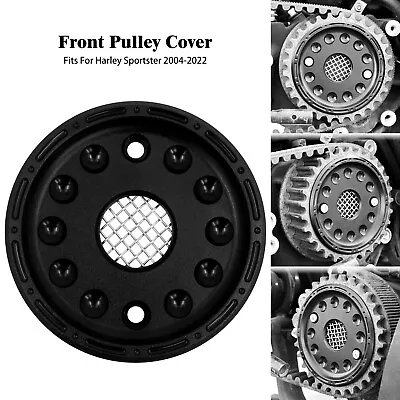 $18.99 • Buy Matte Black CNC Front Pulley Drive Engine Cover Fit For Harley Sportster XL 883