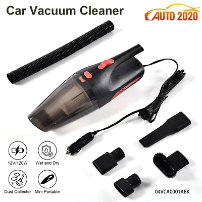$16.90 • Buy Car Vacuum Cleaner 12V With 120W For Auto Mini Portable Wet Dry Handheld Duster