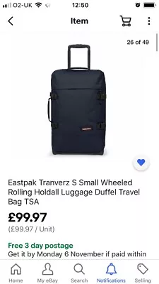 Eastpak Cabin Suitcase New • £80