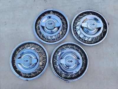 Original Chevrolet Corvair Wire Wheel Spinner Hubcap Wheelcover Centercap Set 4 • $89.95