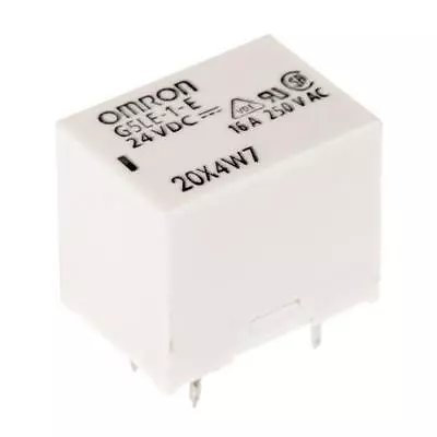 £5.99 • Buy 1 X Omron G5LE-1-E DC24 PCB Mount Relay, SPDT 250V 16A Contacts, 24V DC Coil