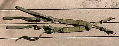 US Army WW2 M1936 Combat Suspenders Dated 1943 Transitional Web Field Gear • $89.99