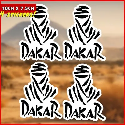 Dakar Rally Decal Stickers Set Of 4 100mm New Outdoor Grade Vinyl 4x4 Off Road • $9.85