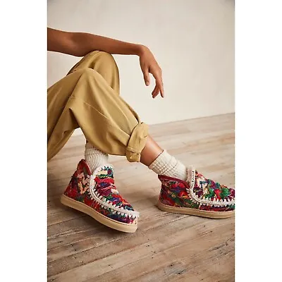 Mou Confetti Cozy Boots Eskimo Sneakers Wool Size 40 • $244.79
