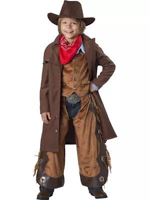 Wild Western Rawhide Cowboy Gunslinger Boy's Costume • $48.98