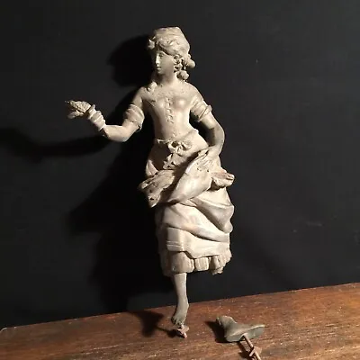 Vintage Statue Woman Metal Lady Corset Maid PRIORITY MAIL • $41.99