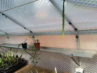 £33.99 • Buy  6  Aluminium Greenhouse Shelf  60 Inch With Brackets Complete With Bolts