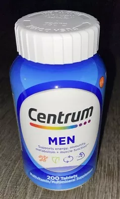 Centrum Men Multivitamin/Multimineral Supplement 200 Tablets EXP. 5/24 • $13.95