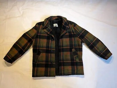 Vintage 50s Pacific Trail Flannel Wool Coat/Jacket Mens Size 44 M/L • $99.99