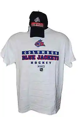 $21.95 • Buy Columbus Blue Jackets  CCM NHL Hat And Tee Combo  Size Large