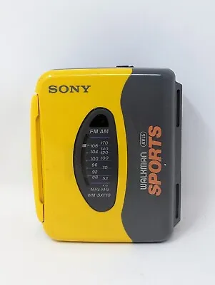 $24.95 • Buy Sony Sports Walkman WM-SXF10 Radio AM/FM Cassette Player Parts Repair As-Is