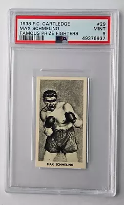 1938 Cartledge Famous Prize Fighters #29 Max Schmeling PSA 9 MINT • $345