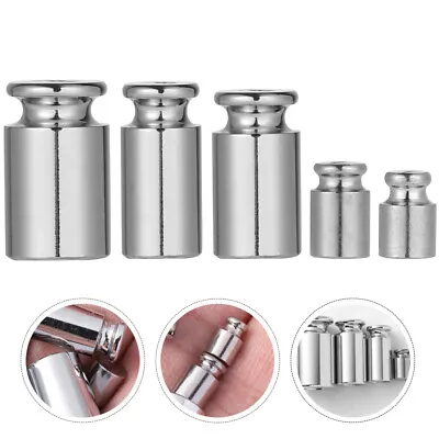 5 Pcs Calibration Weight Precision Steel Weight Tool Gram Weights Stainless J • £5.65
