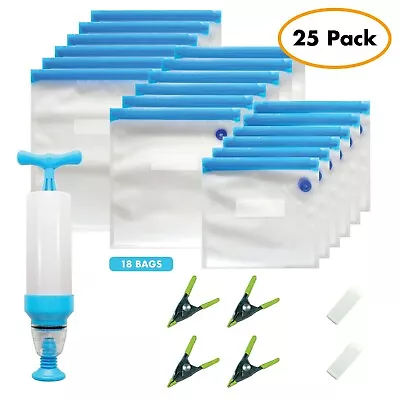 $19.99 • Buy Sous Vide Bags 3 Sizes - Sous Vide Cookers - 10 Reusable Food Vacuum Sealer Bags