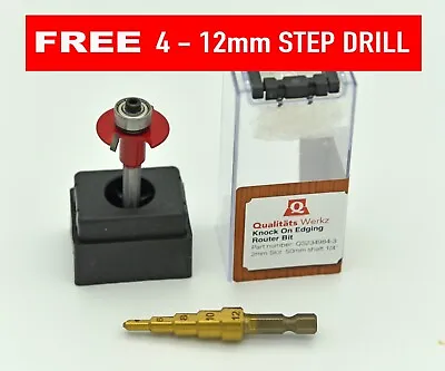 £16.99 • Buy 2mm Slot Cutter For Knock On Edging T Trim Camper FREE STEP DRILL UK STOCK -