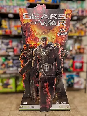 Gears Of War 2006 Xbox 360 GAMESTOP Launch Store Display Standee RARE Microsoft • $1999.99