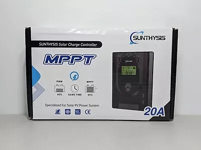 Sunthysis 20A 12V/24V Auto MPPT Solar Charge Controller - New Sealed • $39.99