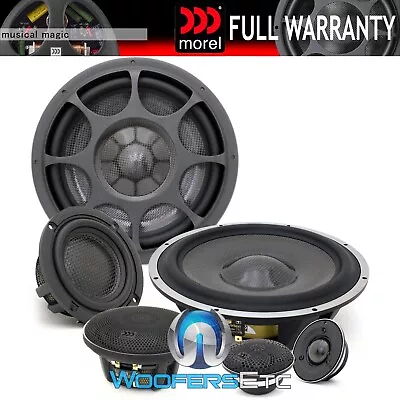 Morel Elate Carbon Pro 93a 9  3  3-way Car Component Speakers Silk Tweeters New • $3099