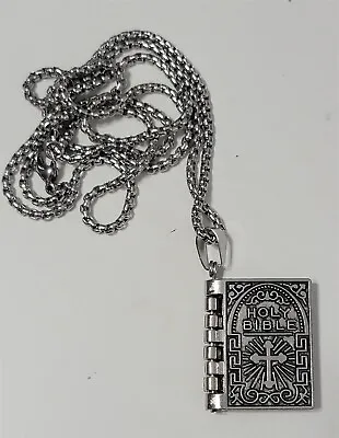 Victorian Trading NWD Lord's Prayer Bible Pendant Necklace 30I • $24