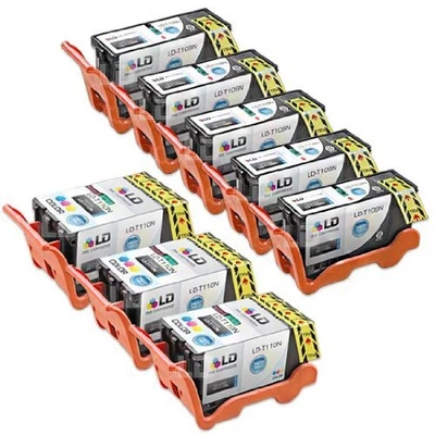 $48.99 • Buy LD Comp HY Ink For Dell Series 24 Black & Color V515w Set Of 8: 5 T109N 3 T110N