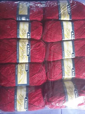 Paton's Zhivago Yarn. Wine Red Wool. • $15