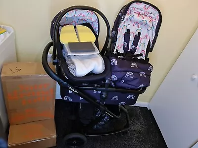 Cosatto Giggle 3 Travel System Night Rainbow • £200