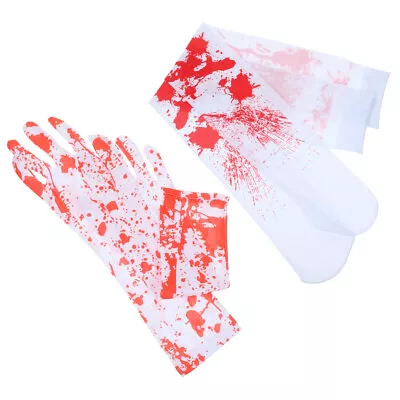 Halloween Blood Stained Costume Set Scary Horror Cosplay Accessories • £8.99