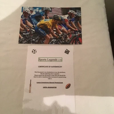 £75 • Buy Lance Armstrong Signed 12x8 Photo With C.O.A