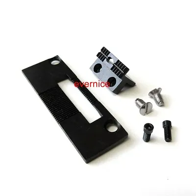 Needle Throat Plate & Feed Dog W/ 4 Set Screws For Consew 225226R255Rb • $16.15