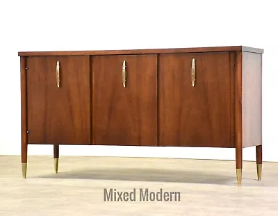 Refinished Mahogany Mid Century Modern Credenza • $2600