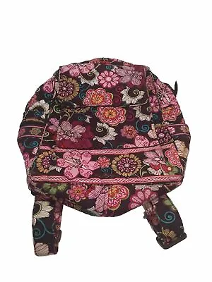 Vera Bradley Backpack Purse Retired Maggie Mod Pink Floral Preowned • $22.49