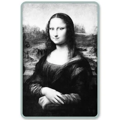 Mona Lisa Painting Black White Car Vinyl Sticker - SELECT SIZE • $10.99