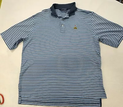 Polo Golf Ralph Lauren Shirt Mens Size Medium  Blue MERION GOLF CLUB Pima Cotton • $14.99