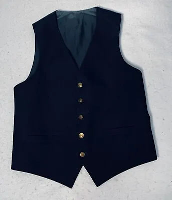 NEW Navy Blue  Vest Men’s 40 Chest 30s 40s Style Victorian Dickens Back Belt • $22.95