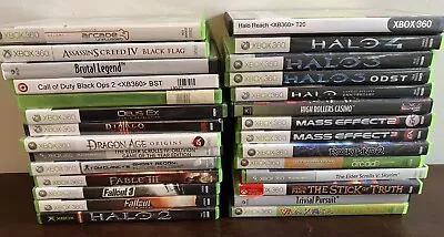 Xbox / Xbox 360 Video Games Bundle Lot Of 28 Games W/ Box And Some Manuals • $89.99