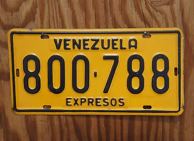 VENEZUELA License Plate - EXPRESOS # 800 - 788 • $34.99