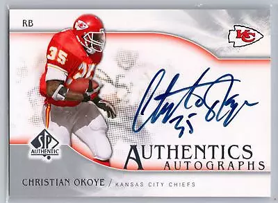 2009 SP Authentic Christian Okoye Authentics Auto #SP-CO • $24.99