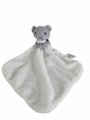 Tesco Baby Comforter F&F Grey White Bear Teddy Snuggle Blanket • £9.99