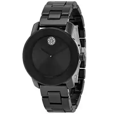 Movado Bold Ceramic Quartz Black Dial Ladies Watch 3600803 • $646.86