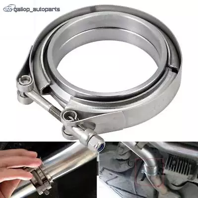 3.0'' Inch V-Band Flange & Clamp Kit For Turbo Exhaust Downpipes Stainless Steel • $21.07