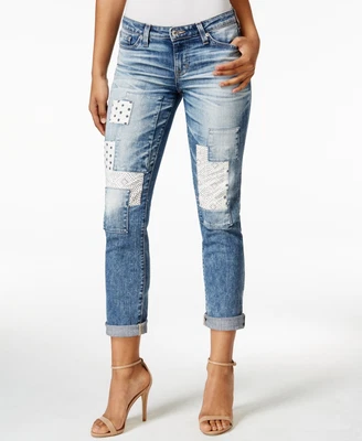 $49.24 • Buy Big Star Women's Vagabond Denim Patchwork Cropped Low Rise Jeans Size 31