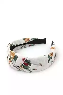 White Hairband Headband Floral Vintage Headband Linen Hairband • $17.99