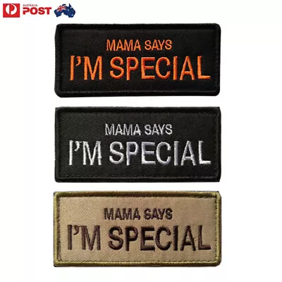 AU STOCK MAMA SAYS I'M SPECIAL Patches Hook & Loop For K9 Harness Collars • $3.29
