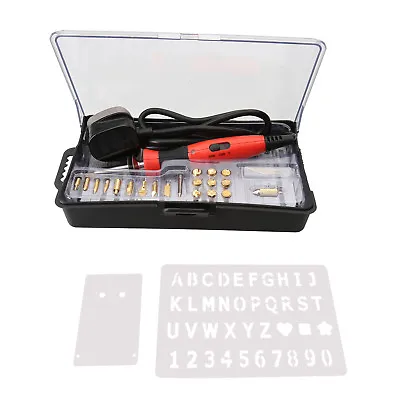 £10.99 • Buy 22PC Wood Burning Marking Pen Soldering Set Pyrography Kit Brass Tools Tips 30w