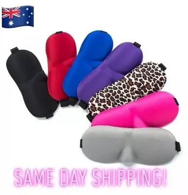 $5.20 • Buy 3D Sleeping Eye Mask Blindfold Sleep Travel Shade Relax Cover Light Padded Soft