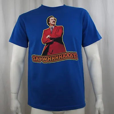 Authentic THE ANCHORMAN 2 Ron Burgundy Self Photo Say What T-Shirt S-3XL NEW • $10